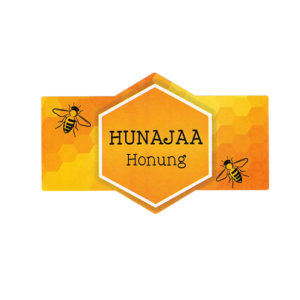 Etiketti "Hey Honey" Kultainen hunaja