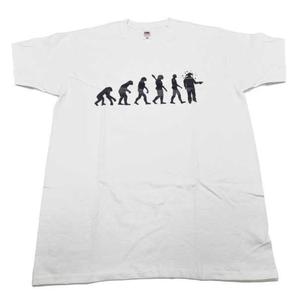 T-paita, Evoluutio, valkoinen
