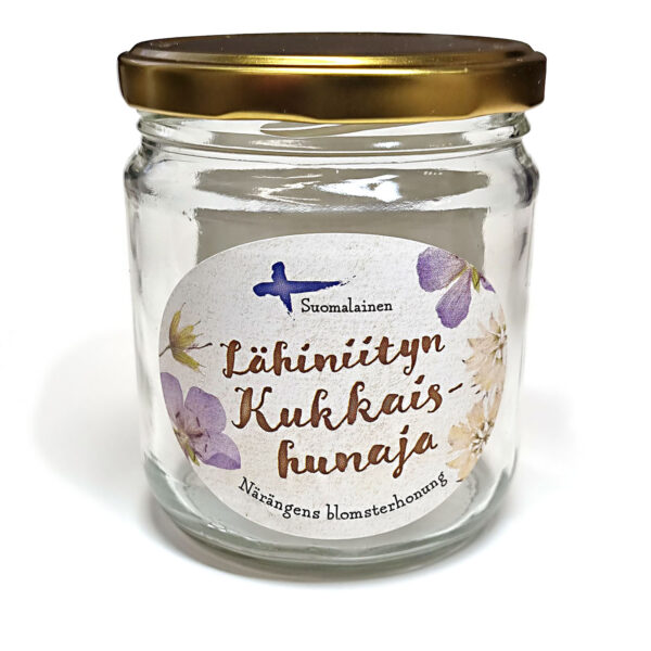 500 gramman pyöreä lasitölkki. Lasitölkki 500g (60 kpl)