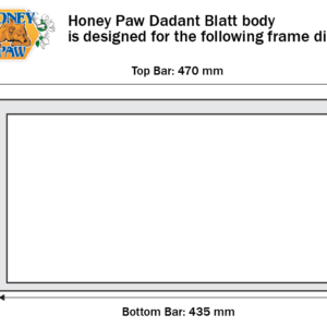 DadantBlatt-frame-dimensions Hive Body Deep (Dadant Blatt)