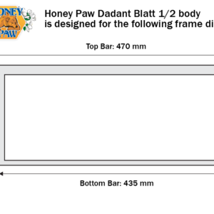 DadantBlatt1-2-frame-dimensions Hive Body Medium (Dadant Blatt ½ 155 mm)