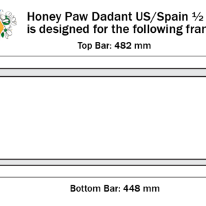 Dadant US ½ Frame Dimensions Hive Body Medium (Dadant US/Spain ½) 155mm