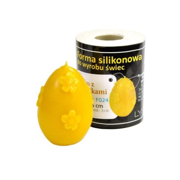 F024 Pääsiäismuna kukilla Kynttilämuotti pääsiäismuna kukilla