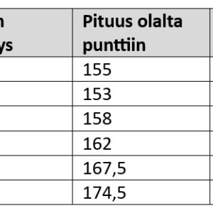Honey paw haalarin kokotaulukko Mehiläishoitajan suojahaalari Honey Paw
