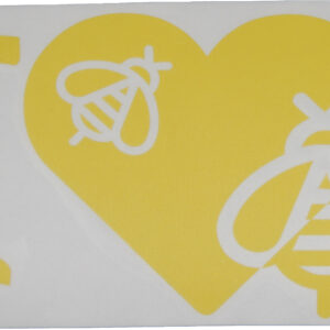 Tarra "I love Bees", keltainen