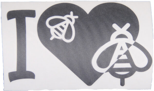 Tarra "I love Bees", musta