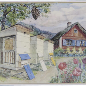 Koulutaulu juliste Mehiläistarha 59 x 84 cm ALE