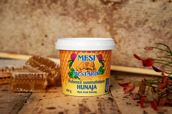 Kotimainen Mesimestarin pehmeä hunaja Mesimestarin hunaja, pehmeä 450g x 8